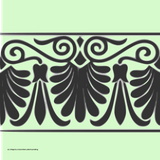 Arabesque Decorative Art - Green 20x20
